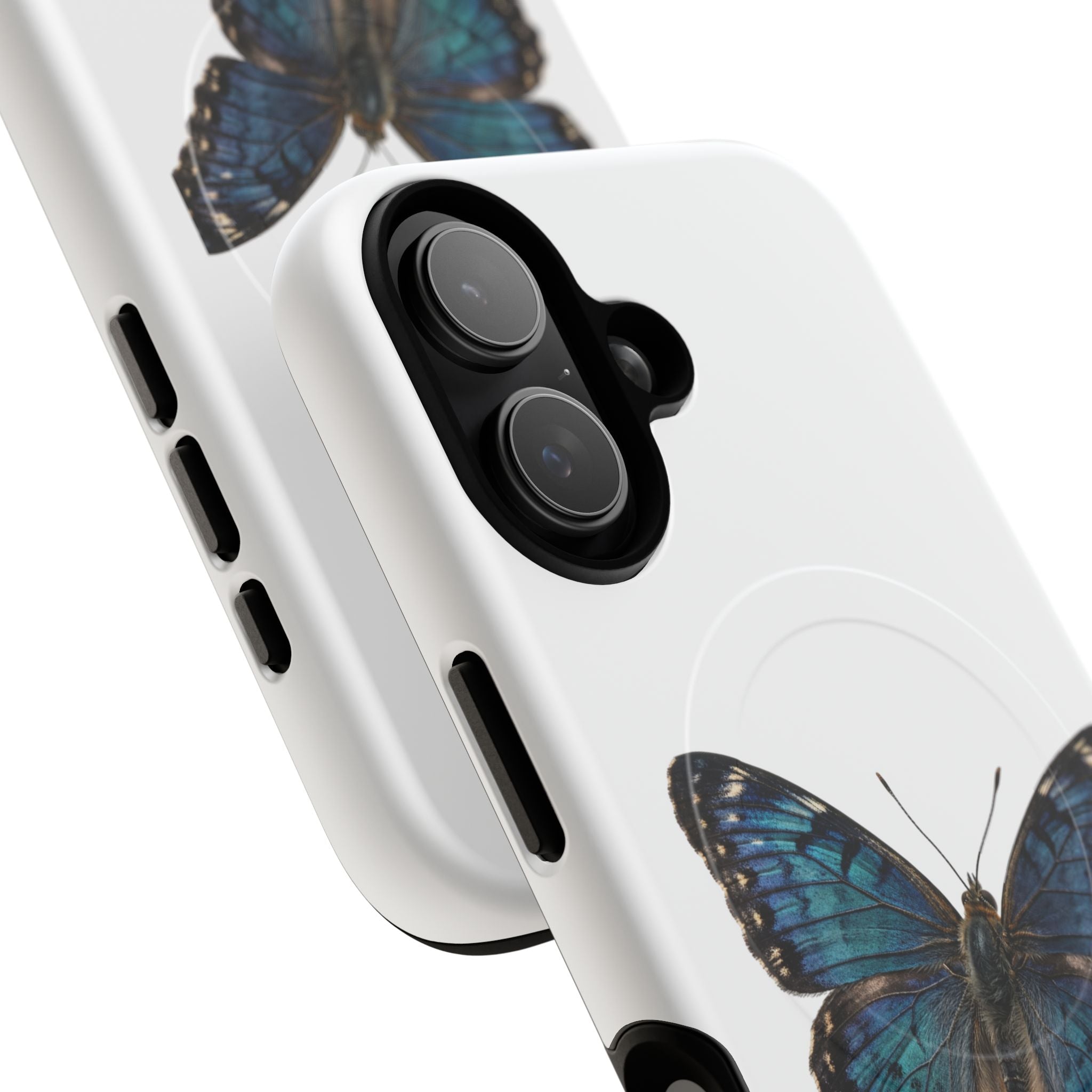 Blue Butterfly Tough Magnetic Phone Case