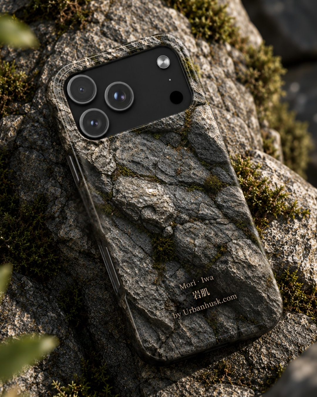 Mori 森 · Iwa 岩肌 (Weathered Stone) for iPhone 17