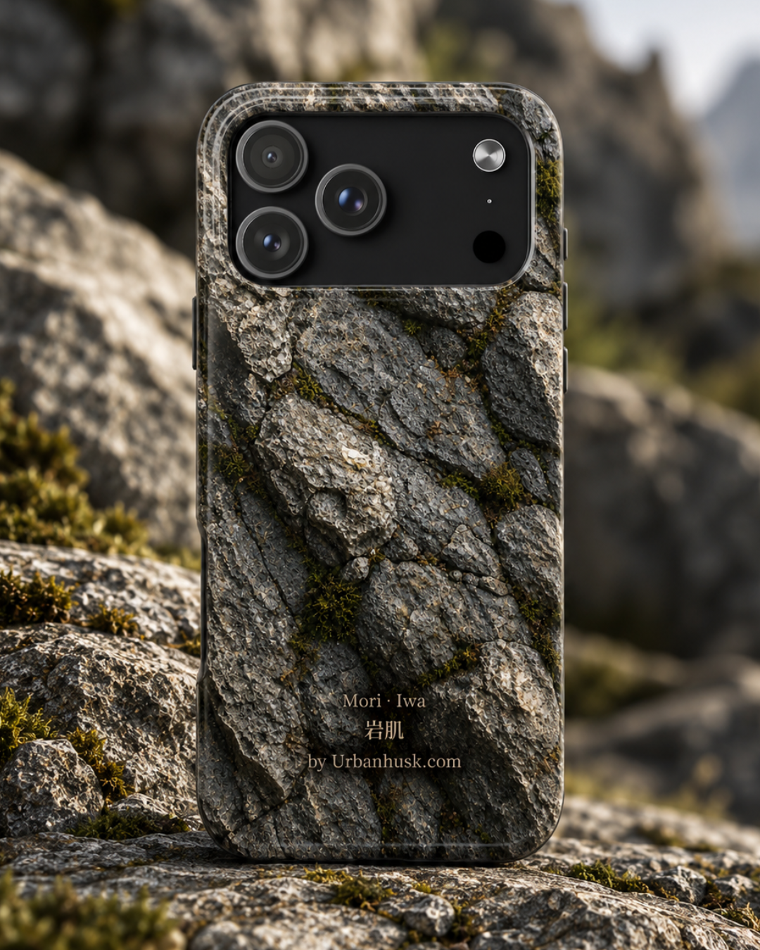 Mori 森 · Iwa 岩肌 (Weathered Stone) for iPhone 17 Pro Max