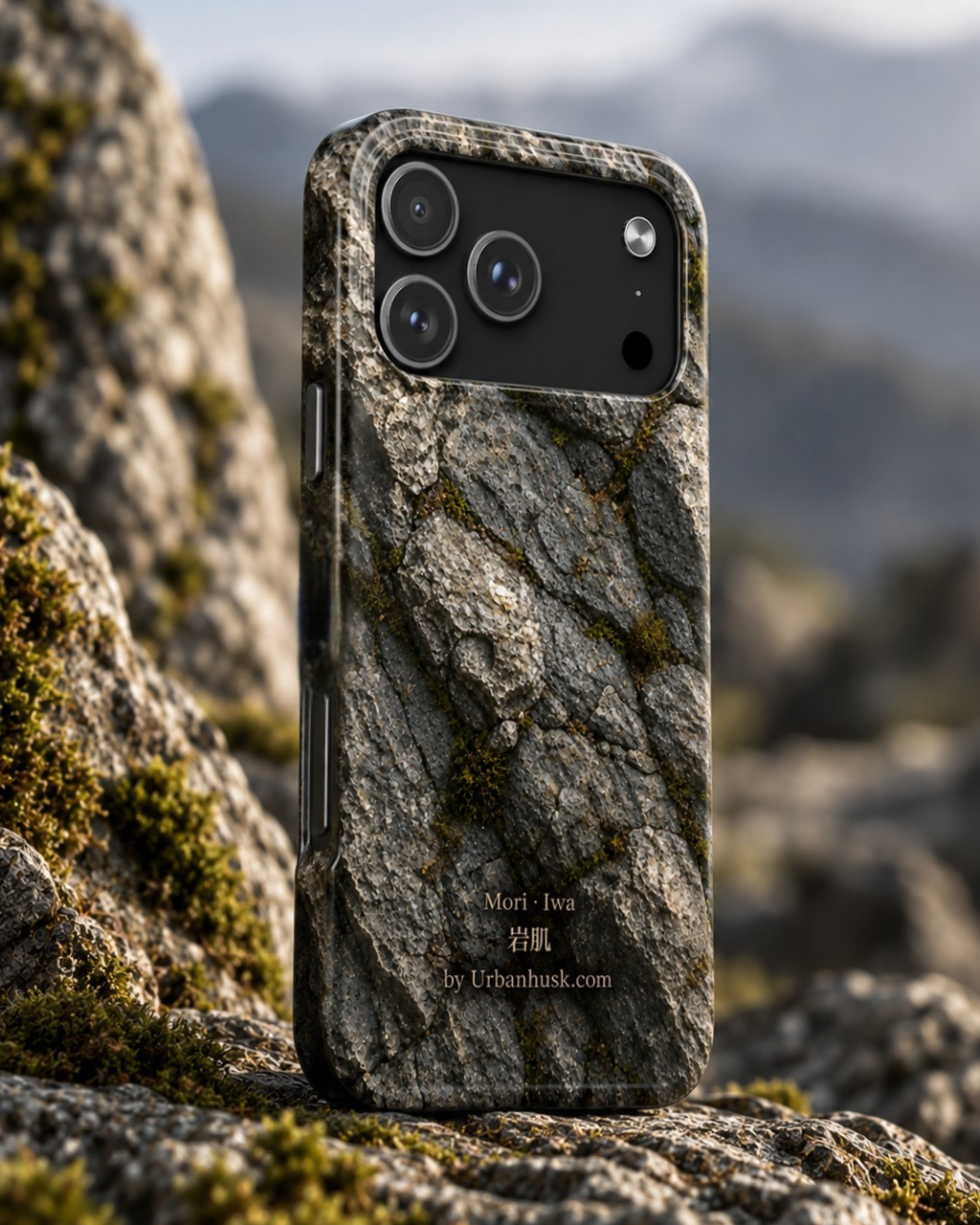 Mori 森 · Iwa 岩肌 (Weathered Stone) for iPhone 17 Pro Max