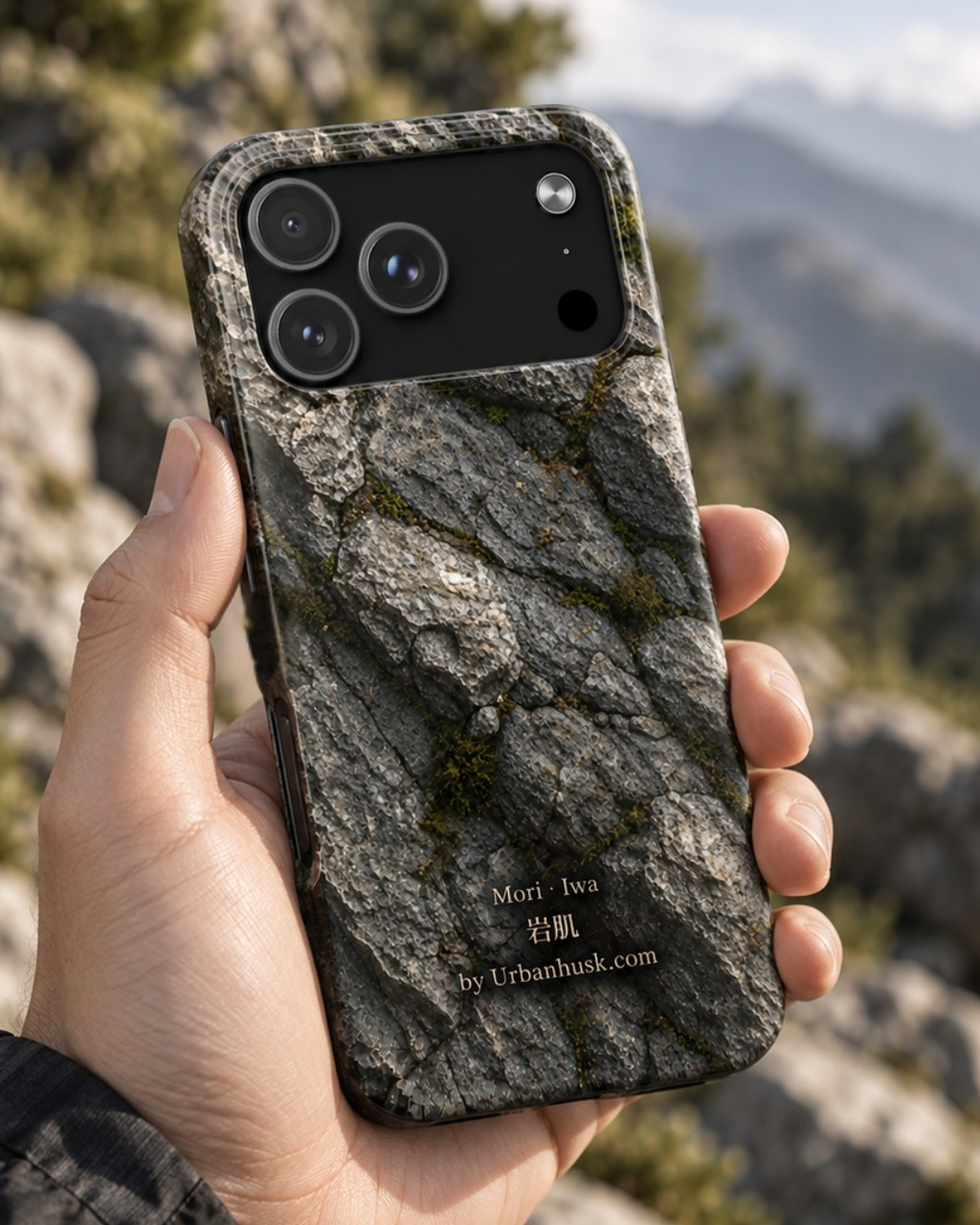 Mori 森 · Iwa 岩肌 (Weathered Stone) for iPhone 17 Pro Max