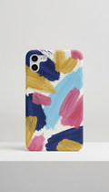 Indigo Brushstroke Snap Case