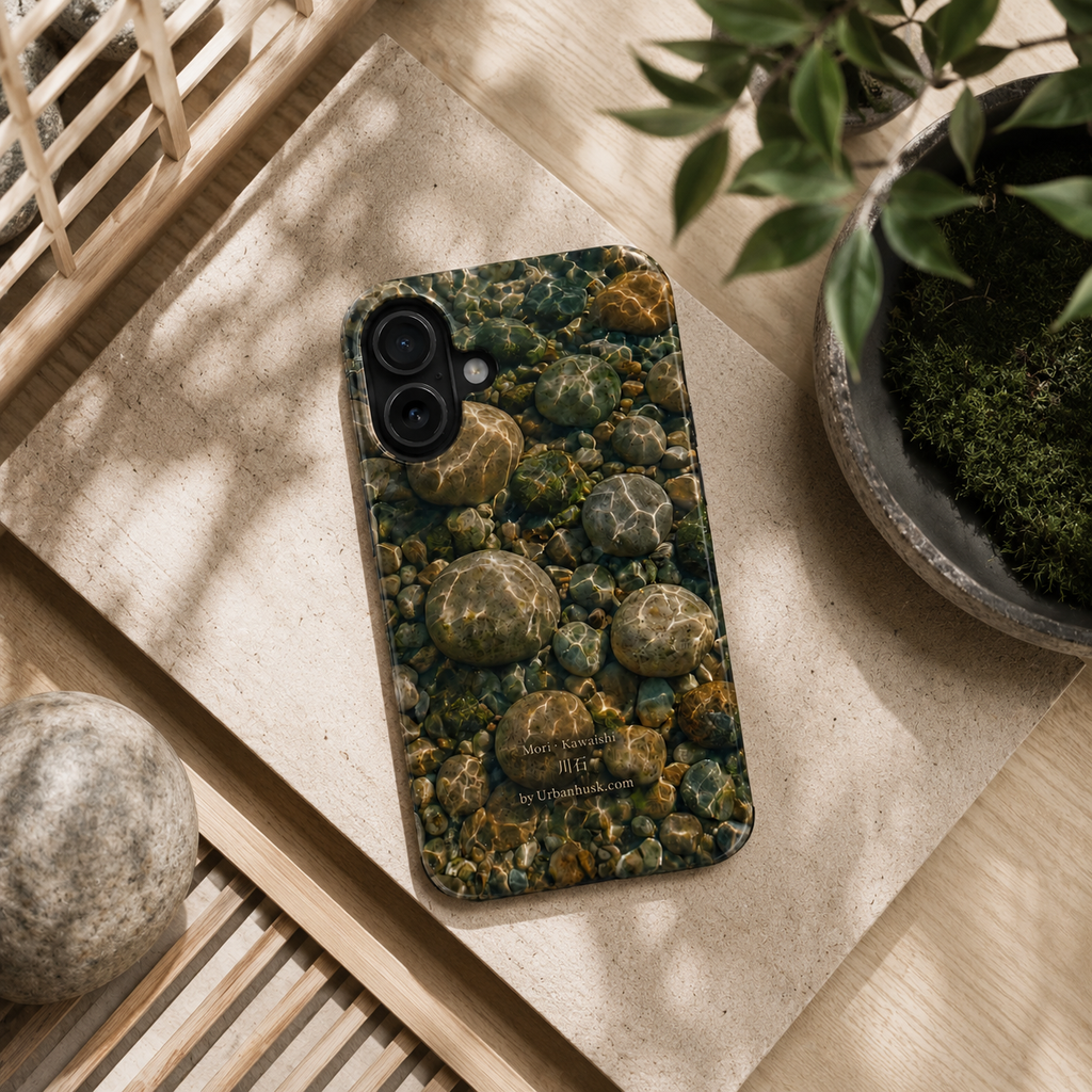 Mori 森 · Kawaishi 川石 (River Stone) for iPhone 17, Pro, Pro Max, Air